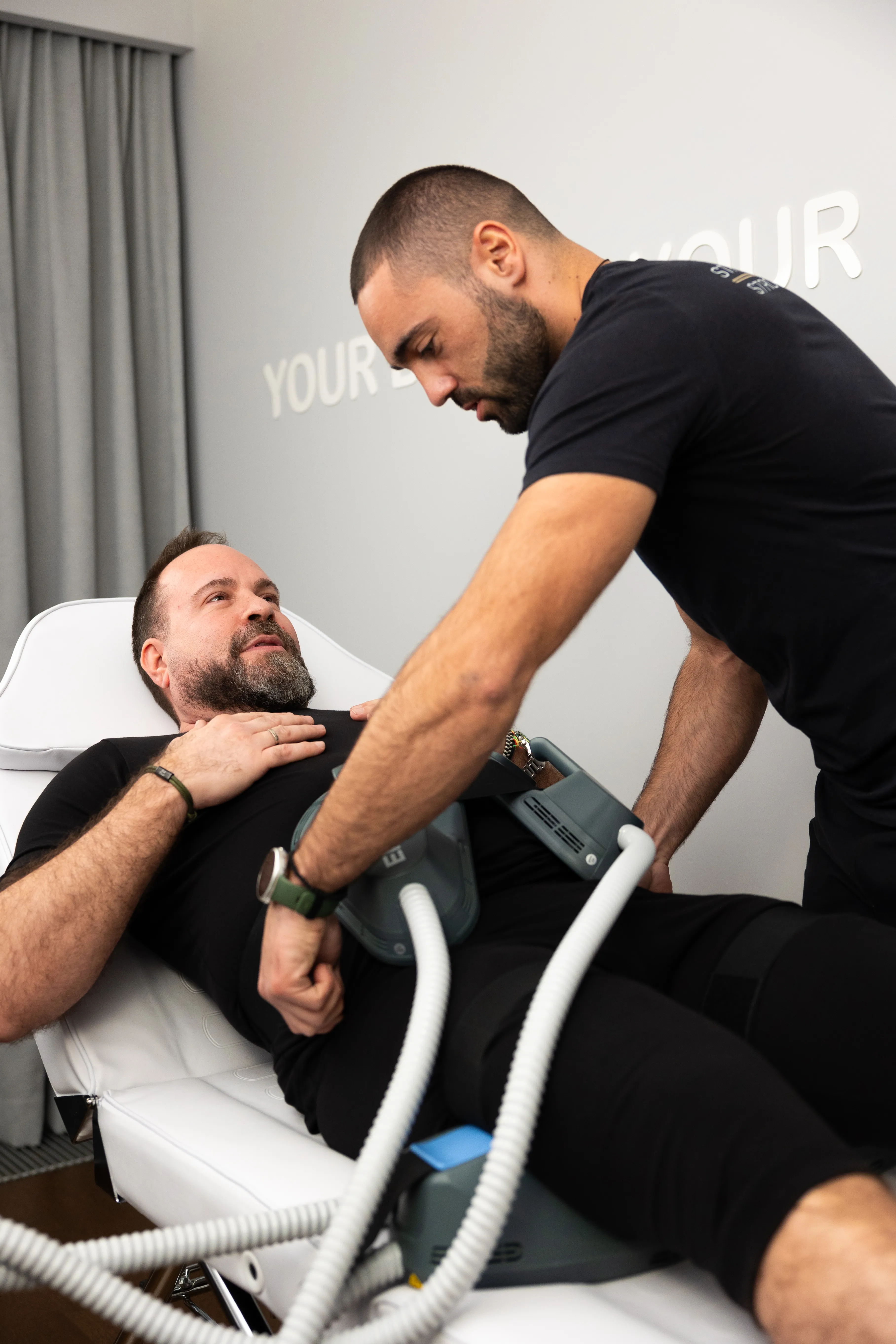 Tesla Body Sculpt applicator placement